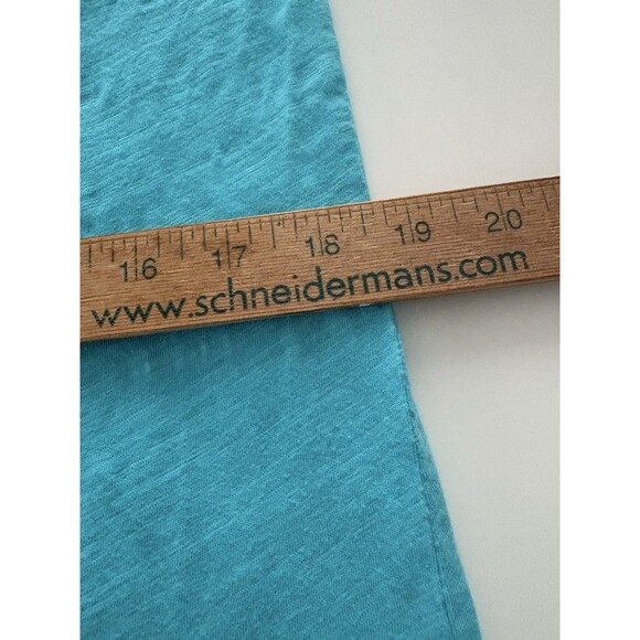 Fresh Produce Tunic Womens XS Turq Blue Oversize Asymmetrical Coastal Lagenlook - Picture 11 of 14